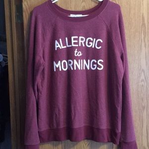 “Allergic to Mornings” sweater